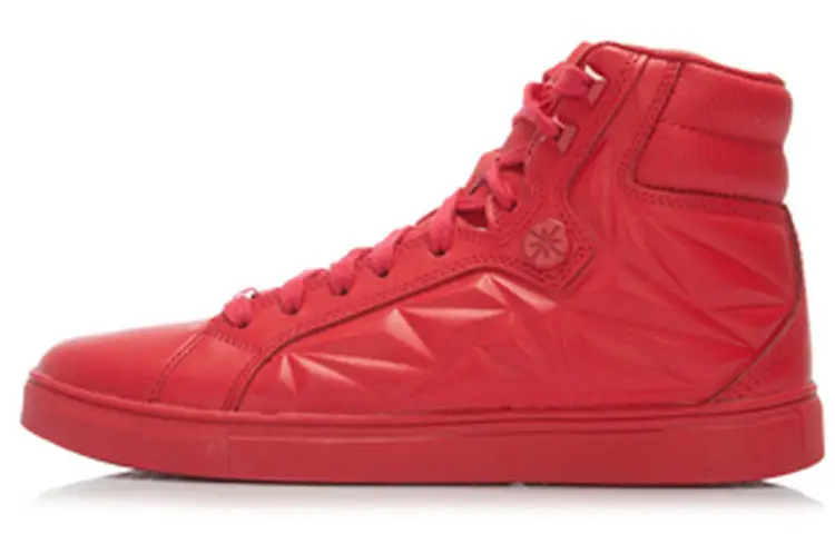 Li Ning Slip Resistant Abrasion Resistant High top Skateboard Shoes Men's