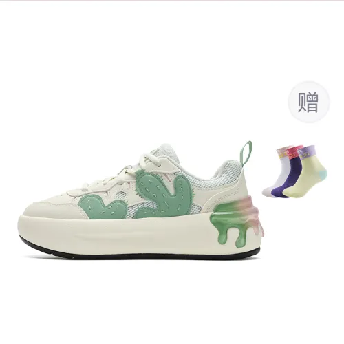 FILA CACTI Cactus Shoe Lightweight And Breathable Low top Skateboard Shoes Women's Yellow Green