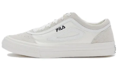 FILA Classic Lace Up Low top Skateboard Shoes Unisex White Gray