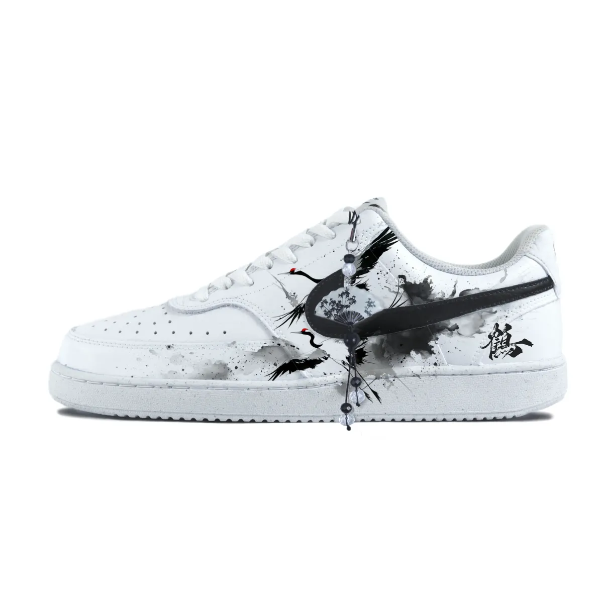 Nike Court Vision 1 Abrasion Resistant Low top Skateboard Shoes Unisex White