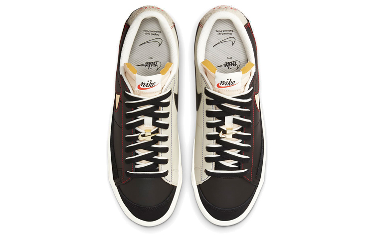 Кеды Nike Blazer '77 PRM (бежево-черные) — фото 4