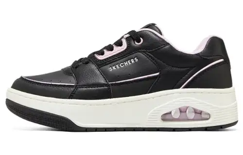 Skechers Uno Court Courted Style Shoes 'Black Pink White' Women's