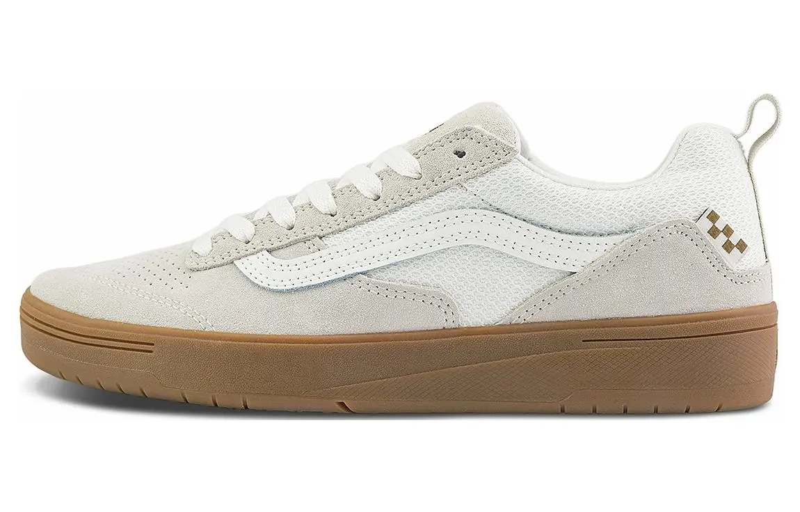 Vans Zahba Slip Resistant Abrasion Resistant Low top Skateboard Shoes Unisex Brown Gray