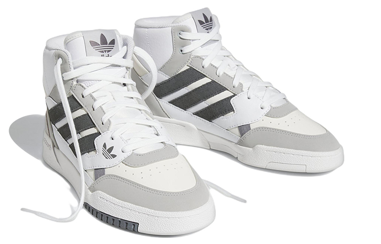 Женские кеды adidas originals Drop Step (белый / серый) — 亮白/浅灰/米白/黑 — фото 3