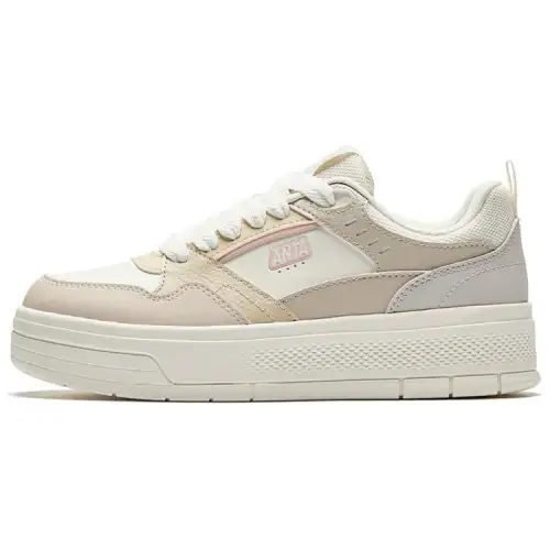 Anta Light Breeze Textile, Synthetic Leather Slip Resistant Abrasion Resistant Low top Skateboard Shoes Women's