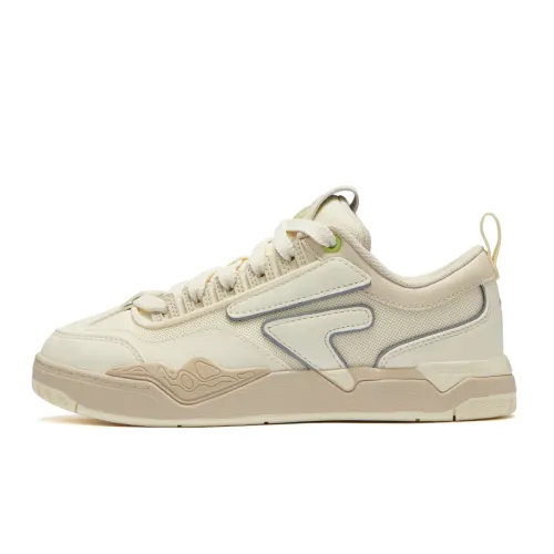 FILA FUSION Nollie Quick Dry Low top Skateboard Shoes Women's White Brown