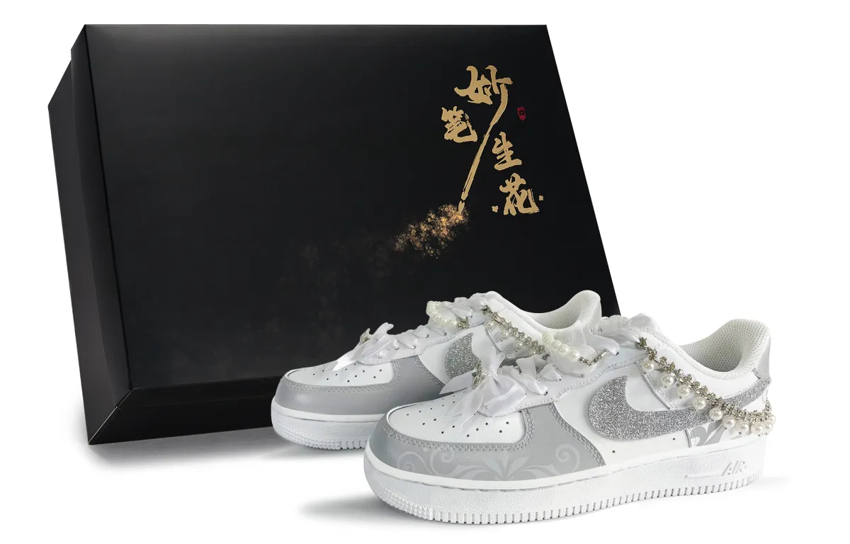 Nike Air Force 1 Skateboard Shoes Unisex Low Top Gray
