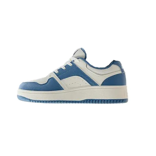Anta Abrasion Resistant, Lightweight, And Breathable Low top Skateboard Shoes Women's White Blue