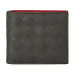 Bottega Veneta Bottega Veneta Luggage Collection Cow Leather Wallet Men's Light Graphite/Bright Red
