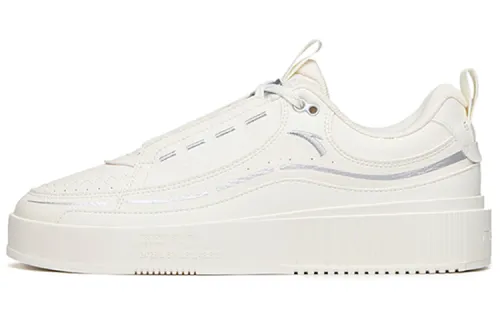 Anta Life Collection Platform Low top Skateboard Shoes Men's White Silver