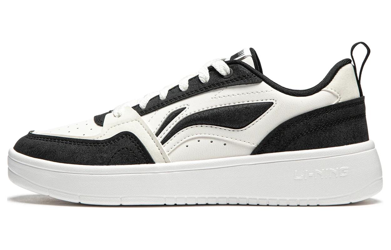 Li Ning Sycee V2 Slip Resistant Cushioning Abrasion Resistant Low top Skateboard Shoes Women's Black White