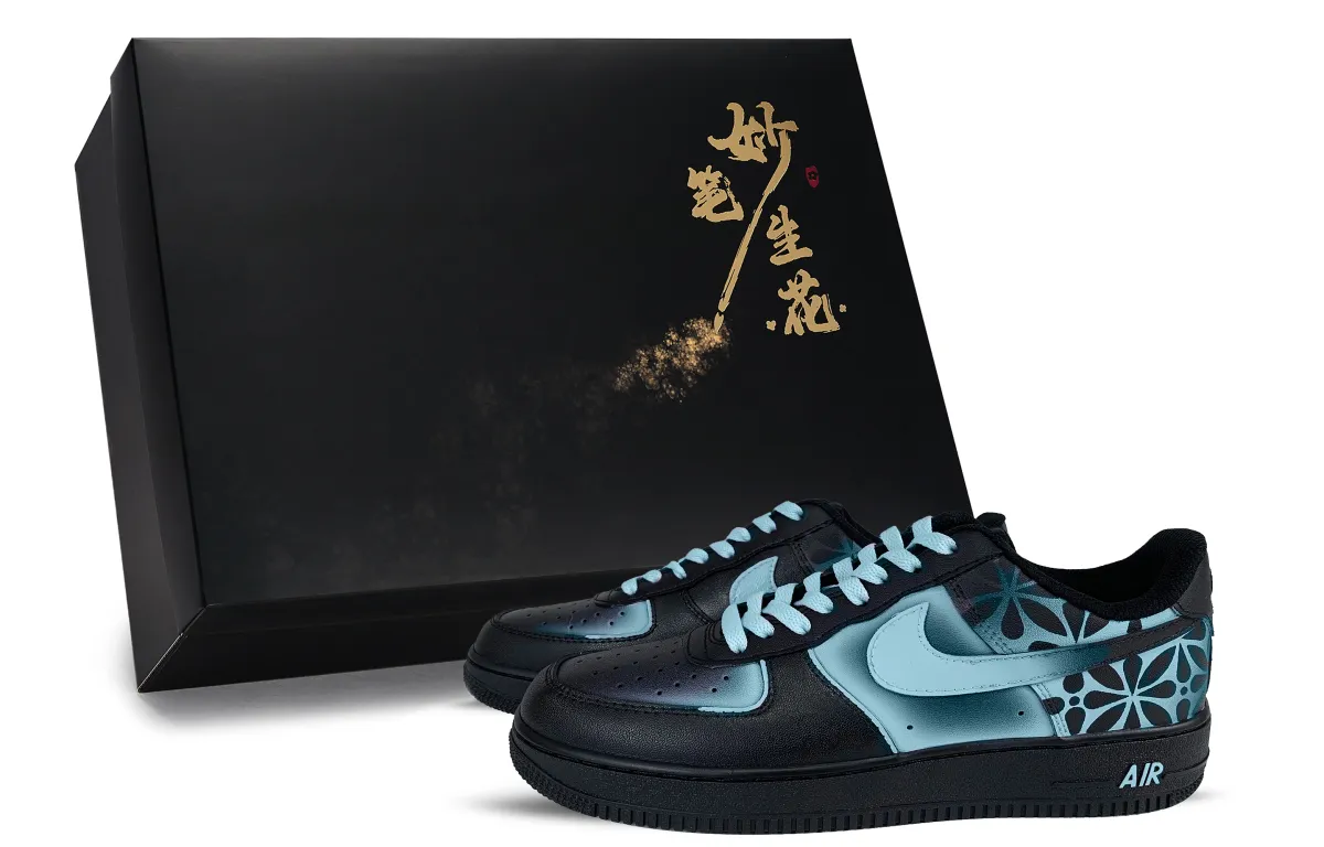 Nike Air Force 1 Wondrous Brush Strokes Bloom, Ten Thousand Layers Of Floral Shadows Low top Skateboard Shoes Unisex