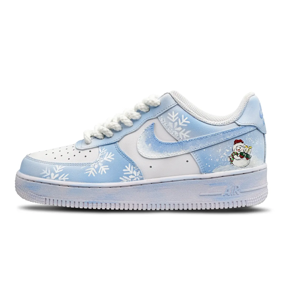 Nike Air Force 1 Thermal, Slip Resistant, And Abrasion Resistant Coverage Low top Skateboard Shoes Unisex Blue