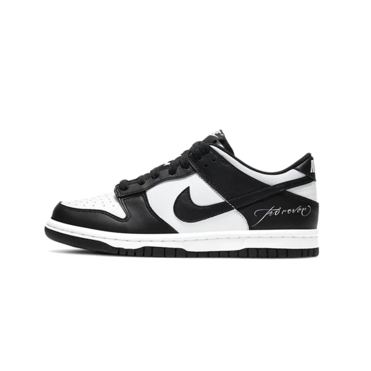 Nike Dunk Slip Resistant Lightweight Low top Skateboard Shoes Unisex Black White