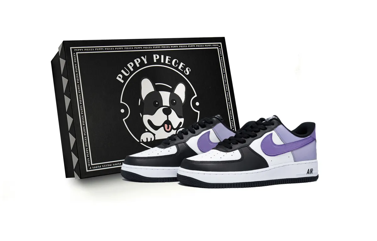 Nike Air Force 1 Puppy Fragment, Special Shoe Box Slip Resistant Abrasion Resistant Low top Skateboard Shoes Men's