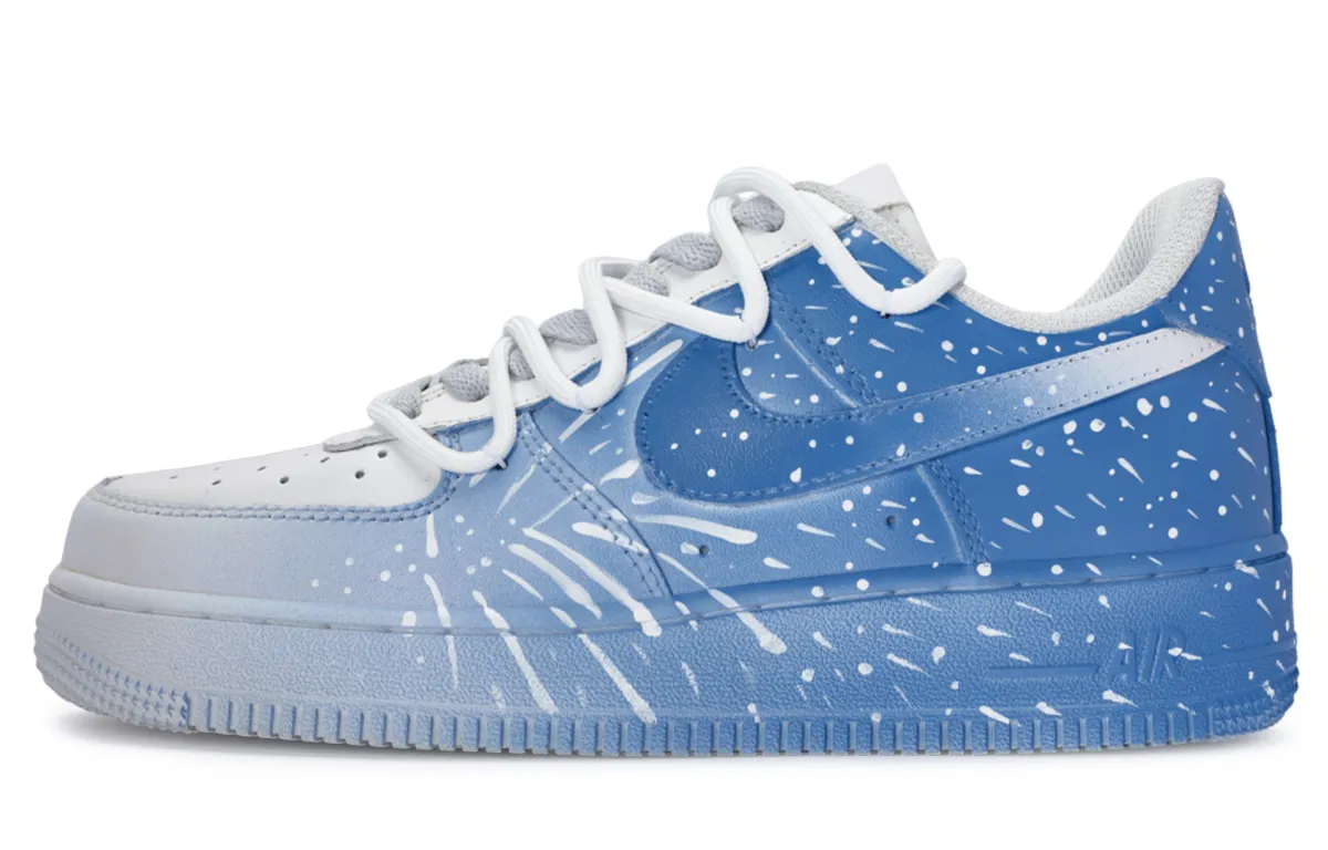 Nike Air Force 1 811 Manufacturing, Winter Fireworks Coverage Low top Skateboard Shoes Men's Blue White