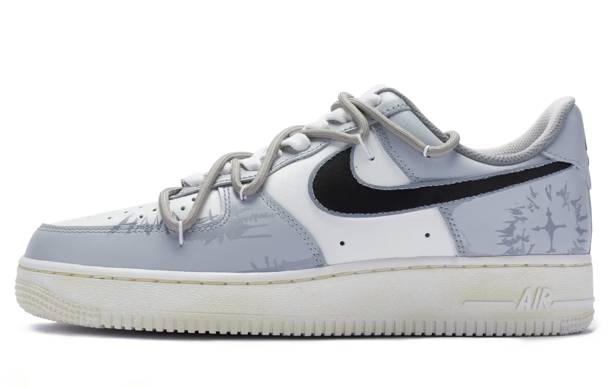 Nike Air Force 1 Low 811 Manufacturing Low top Skateboard Shoes GS White Gray