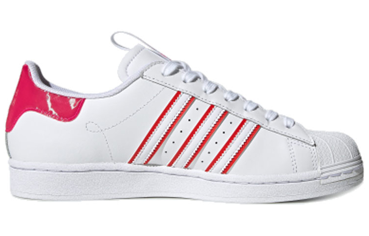 Кеды adidas originals Superstar (бело-красные) — фото 2