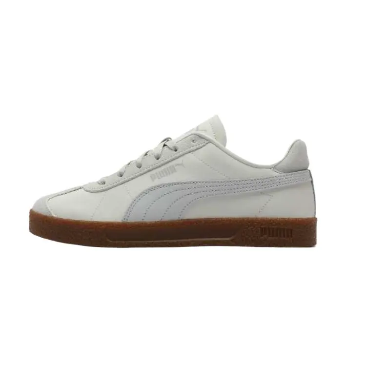 PUMA Club Wear resistant And Lightweight Low top Skateboard Shoes Unisex White