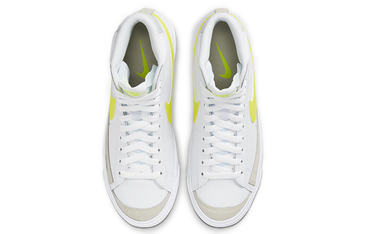 Женские кеды Nike Blazer 77 "lemon Venom" (бело-желтые) — фото 5
