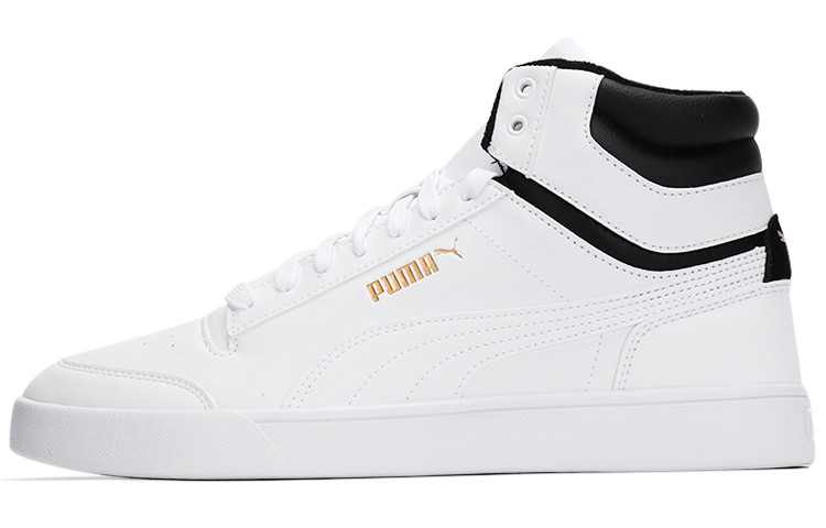 PUMA Shuffle Mid Wtr 'White Black Team Gold'