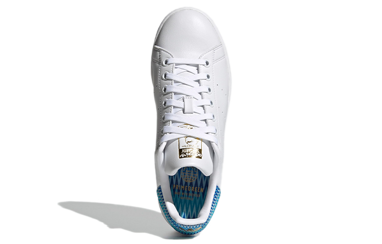 Женские кеды adidas Stan Smith (бело-синие) — фото 5