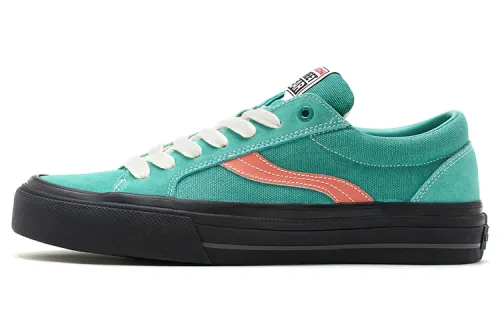 Vision Street Wear x ODDCIRKUS Astley Pro Low top Skateboard Shoes Unisex The Lake Is Green And Orange