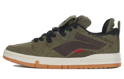 Li Ning Wave Pro Skateboard Shoes Men's Low Top Ash Wood Umber/Coffee Brown