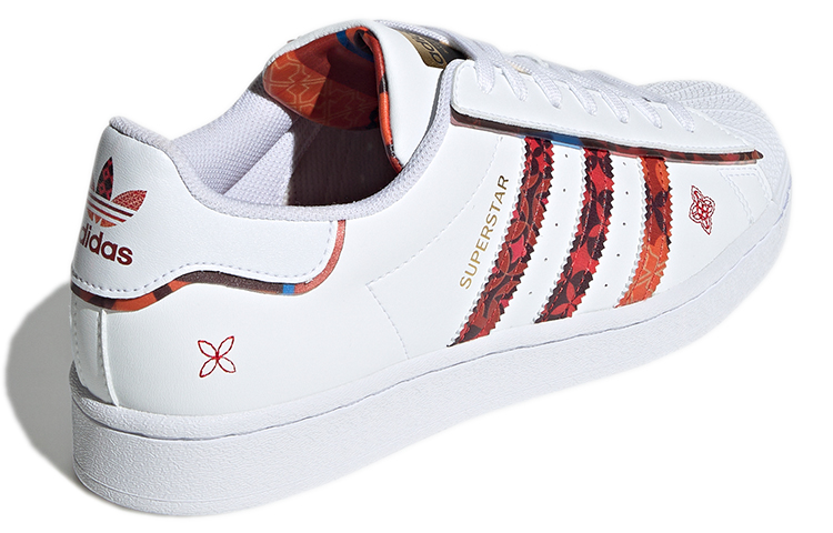 Кроссовки adidas originals SUPERSTAR cny (белыйкрасный) — фото 4