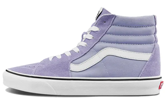 Vans Unisex SK8 Hi High Top Sneakers Purple Light Purple