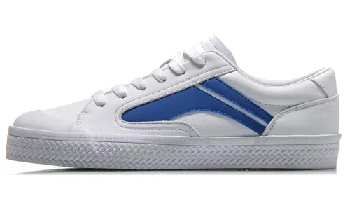 Li Ning Skateboard Shoes Women's Low Top White/Blue