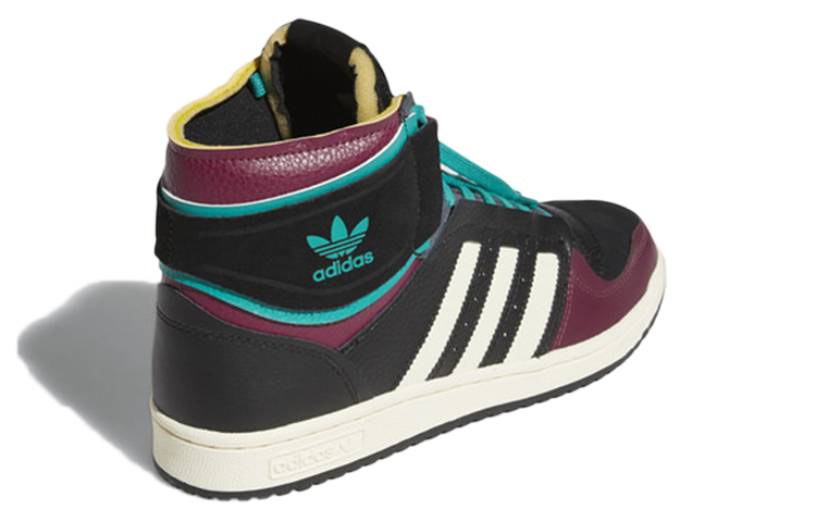 Мужские кеды adidas originals Top ten DE (черно-красные) — фото 4