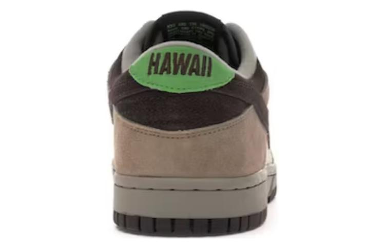Мужские кеды Nike Dunk KicksHawaii Aloha (хаки) — 卡其色/巴洛克棕色/绿 — фото 4