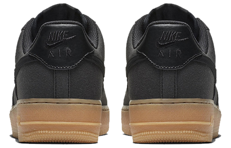 Мужские кроссовки Nike Air Force 1 Black Gum (черные) — Чёрный / коричневый — фото 5