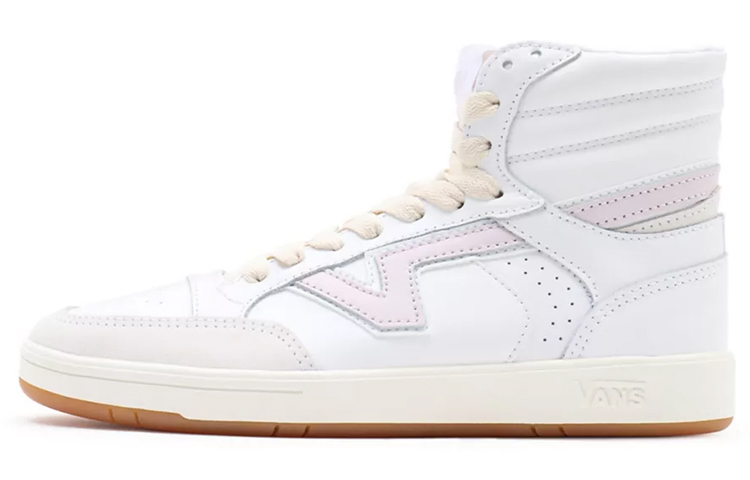 Vans Serio Collection Lowland Hi Comfycush lightweight and breathable high-top casual sneakers for women, white