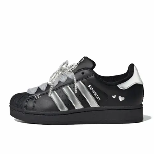 Adidas Originals Superstar 2 Silver Heart Black Oyster Abrasion Resistant, Lightweight, Balanced