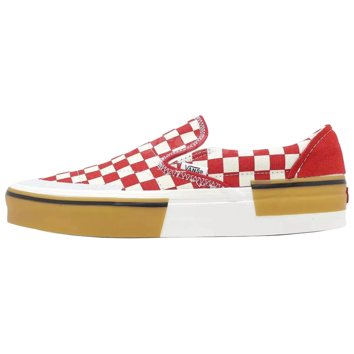 Slip-On Vans Reconstruct 'Red White Checkerboard'