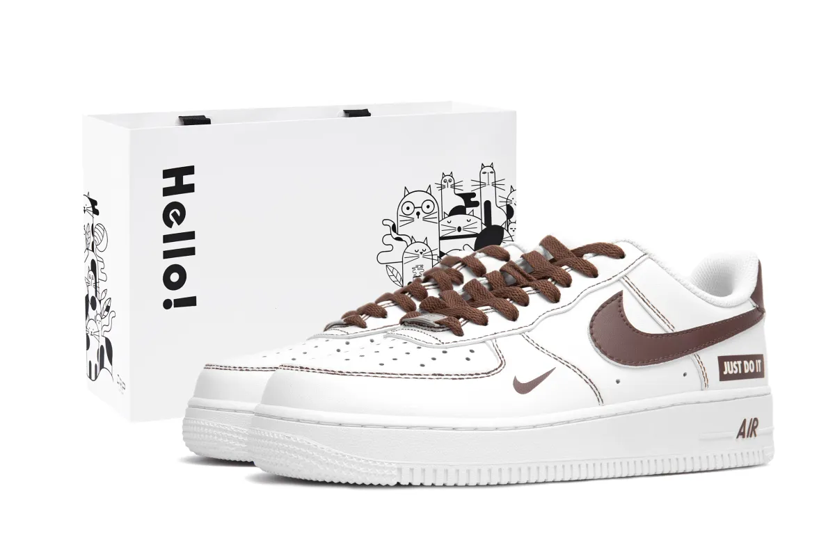 Nike Air Force 1 Slip Resistant Abrasion Resistant Slip Resistant Abrasion Resistant Low top Skateboard Shoes Men's