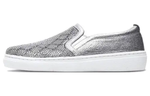 Skechers GOLDIE Lightweight Abrasion Resistant Low top Skateboard Shoes Women's Silver
