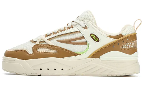 FILA SLAM Textile, Synthetic Leather Low top Skateboard Shoes Women's White Umber