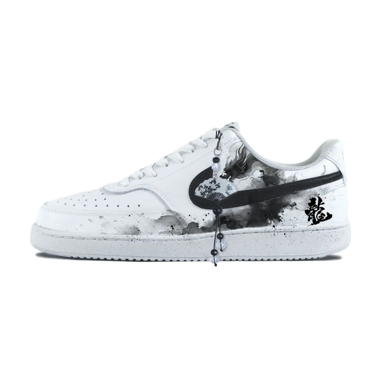 Nike Court Vision 1 Abrasion Resistant Low top Skateboard Shoes Unisex White