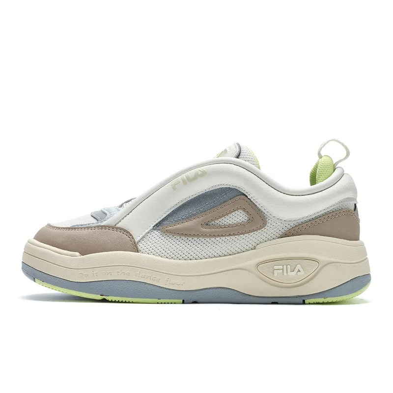 FILA Abrasion Resistant Low top Skateboard Shoes Women's Micro White/Cuban Sand Brown