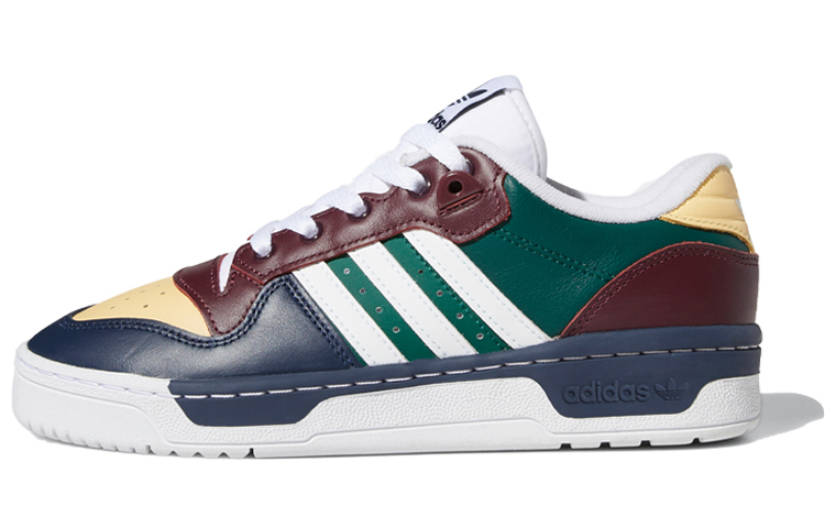 Женские кеды adidas originals Rivalry (зелено-коричнево-синие) — фото 1