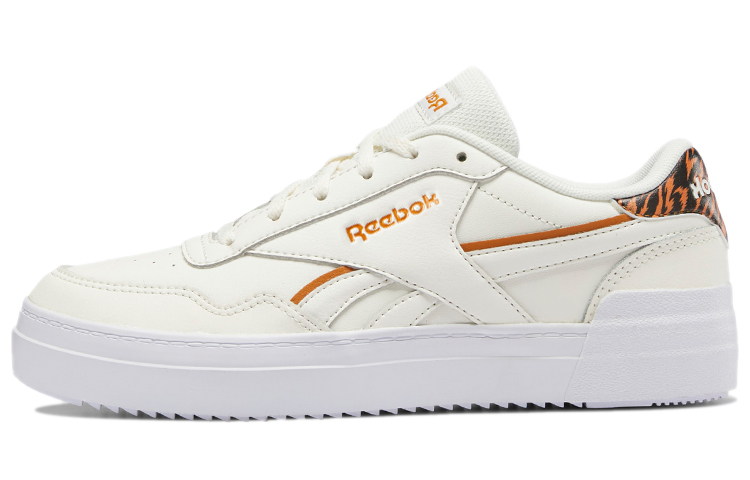 Reebok Royal Techque Skateboard Shoes Women's Low Top Ecru Orange