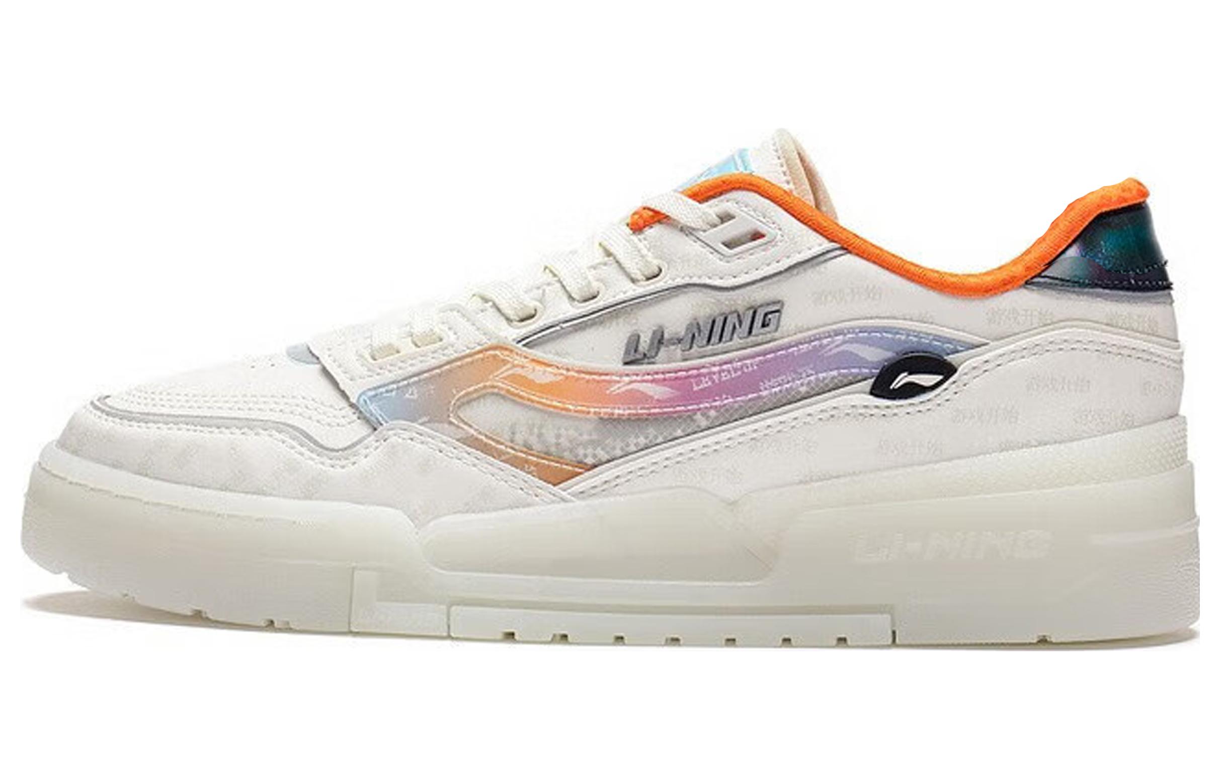 LiNing Li Ning 001 BTC Btc Prm Comfortable and versatile, wear-resistant and breathable, low-cut sneakers, men's white