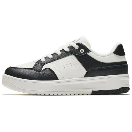 Anta Breaking Bamboo Slip Resistant Abrasion Resistant Low top Skateboard Shoes Women's White Black