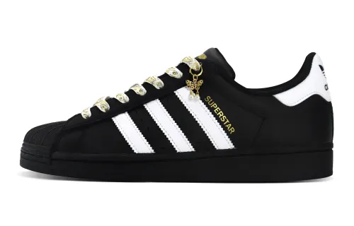 Adidas Originals SUPERSTAR Slip Resistant, Abrasion Resistant, Lightweight Low top Skateboard Shoes Unisex Black White