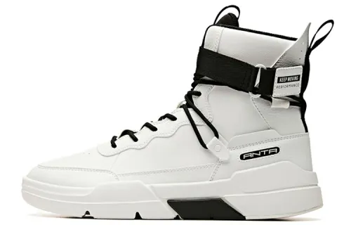 Anta Slip Resistant Cushioning Abrasion Resistant High top Skateboard Shoes Men's