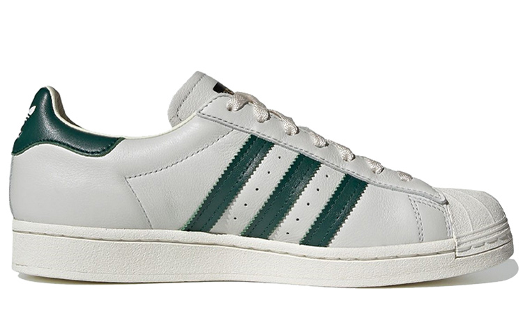 Кеды adidas originals SUPERSTAR (бело-зелено-золотой) — фото 2