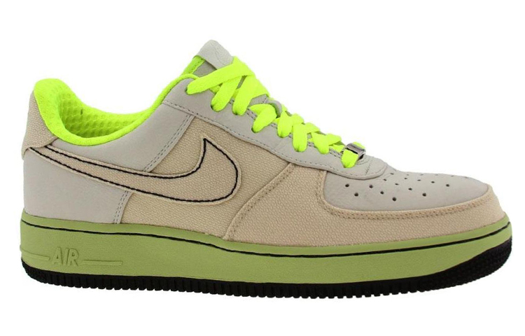 Мужские кроссовки Nike Air Force 1 Low Light Bone' (бело-зеленый) — фото 2